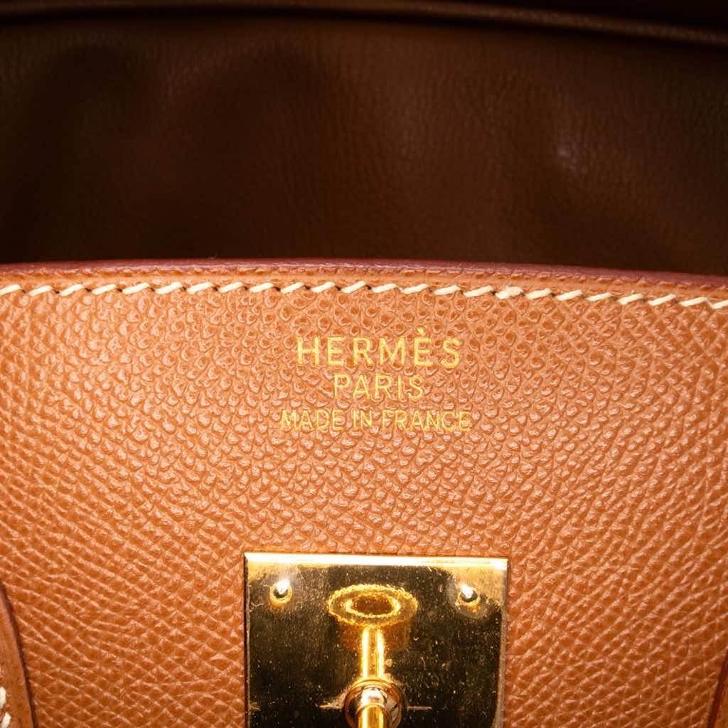 Hermès Courchevel Birkin Retourne 35 - Side view