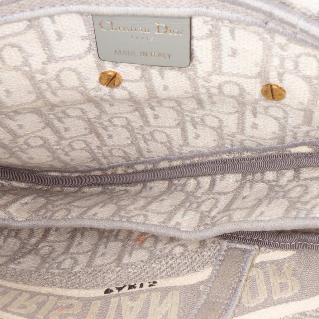 Dior Oblique Canvas Embroidered Saddle Bag - 4