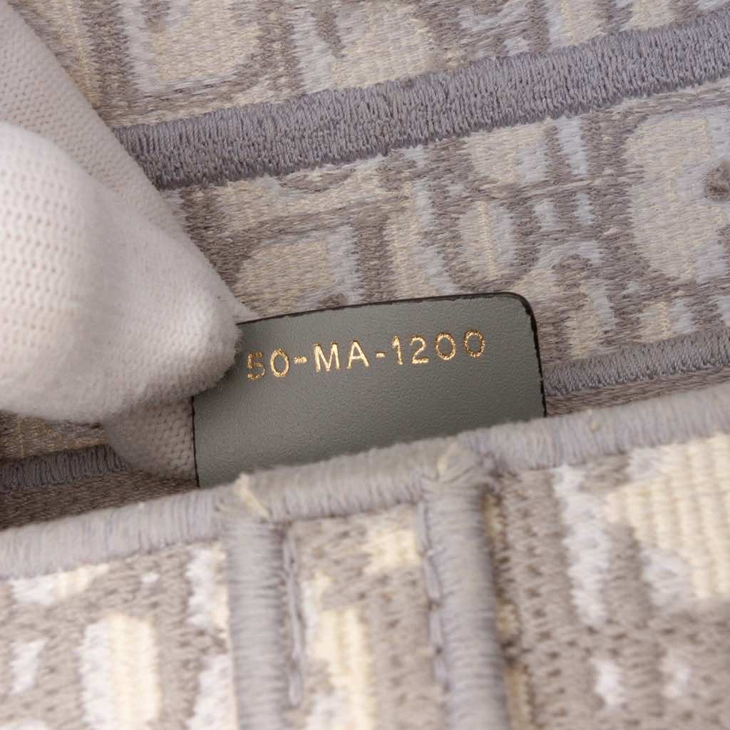 Dior Oblique Canvas Embroidered Saddle Bag - Side view