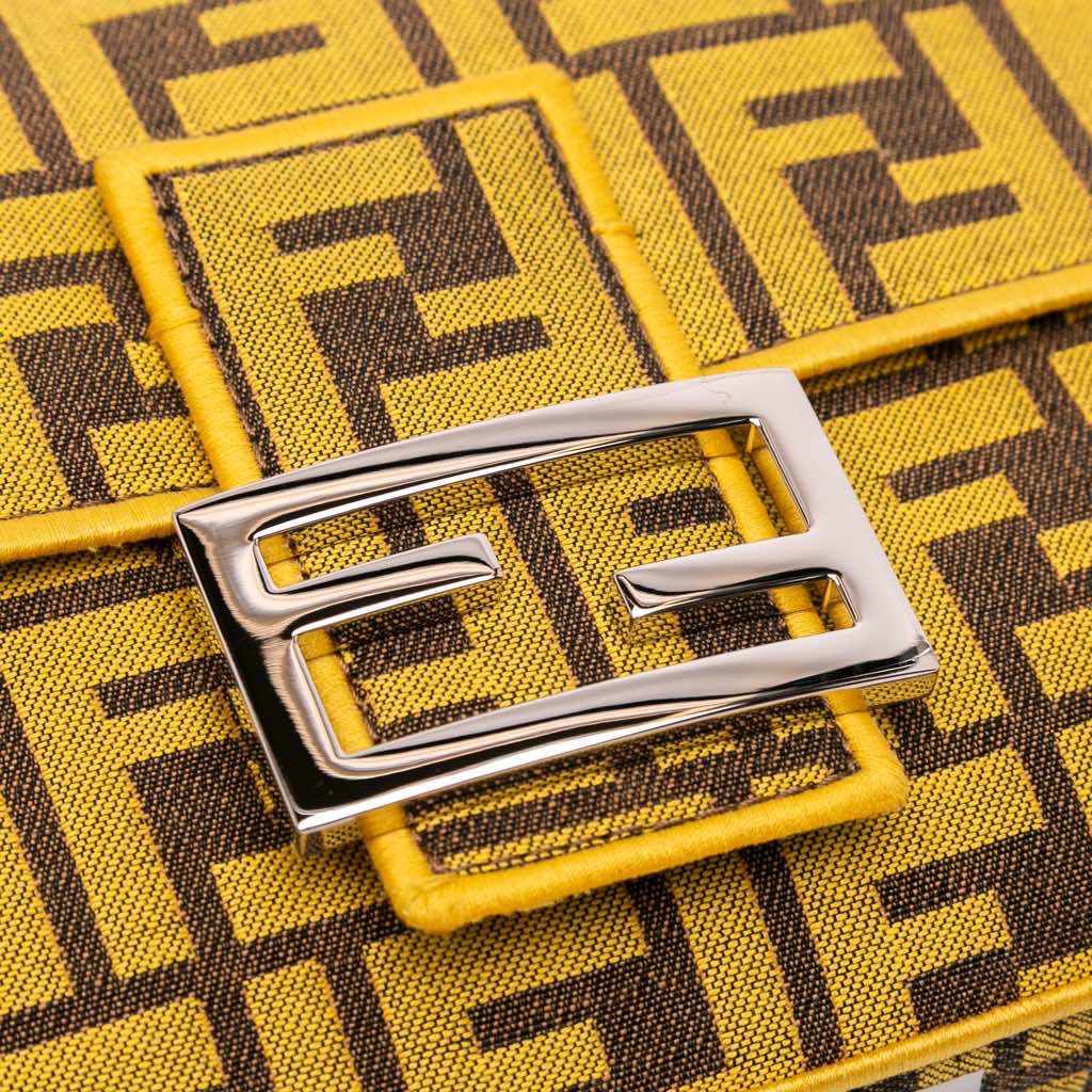 Fendi FRGMT x Zucca Embroidered Canvas Baguette Satchel - Detail 2