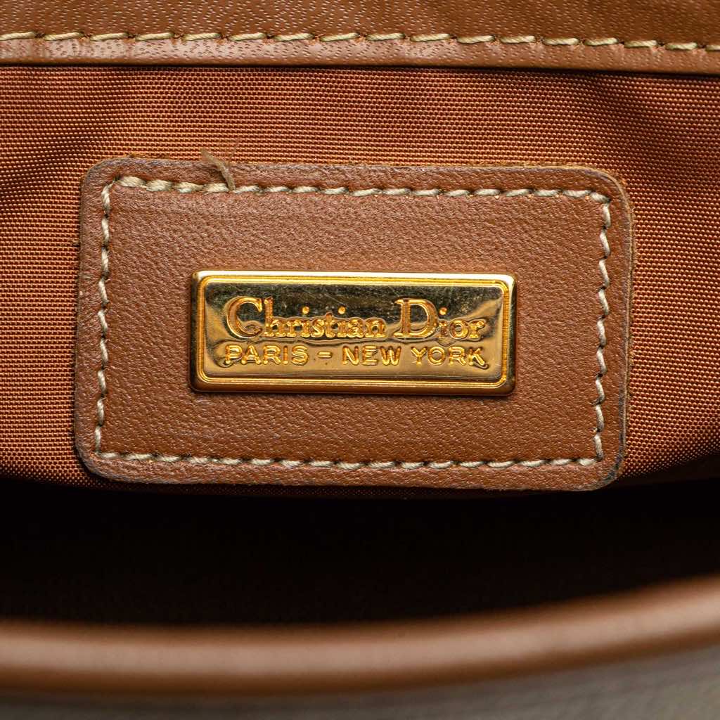 Dior Honeycomb Coated Canvas Clutch - Side view