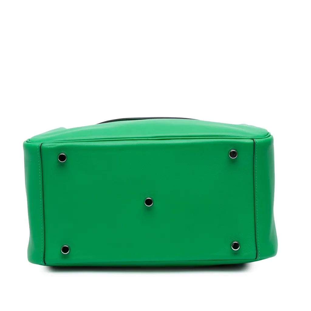 Hermès Clemence Lindy 30 Green Leather Good - Inside View