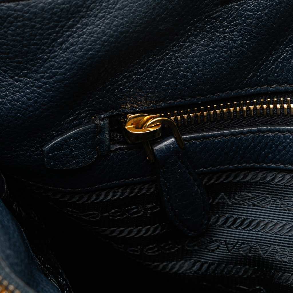 Prada Vitello Daino Open Convertible Tote - Image 11