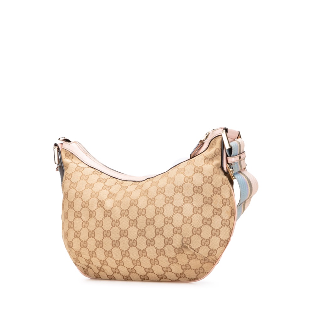 Gucci GG Canvas Web Crossbody - Back view
