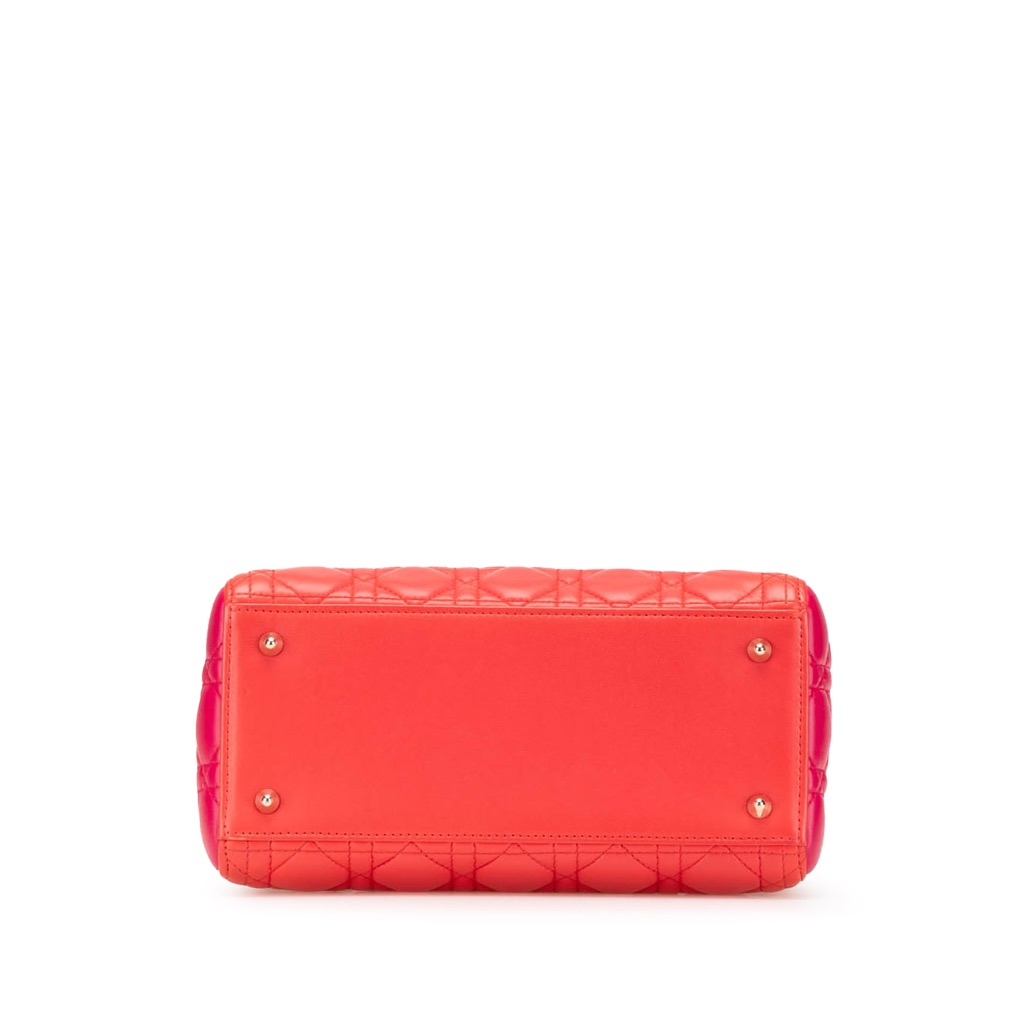 Dior Medium Bicolor Lambskin Cannage Lady Dior - 3