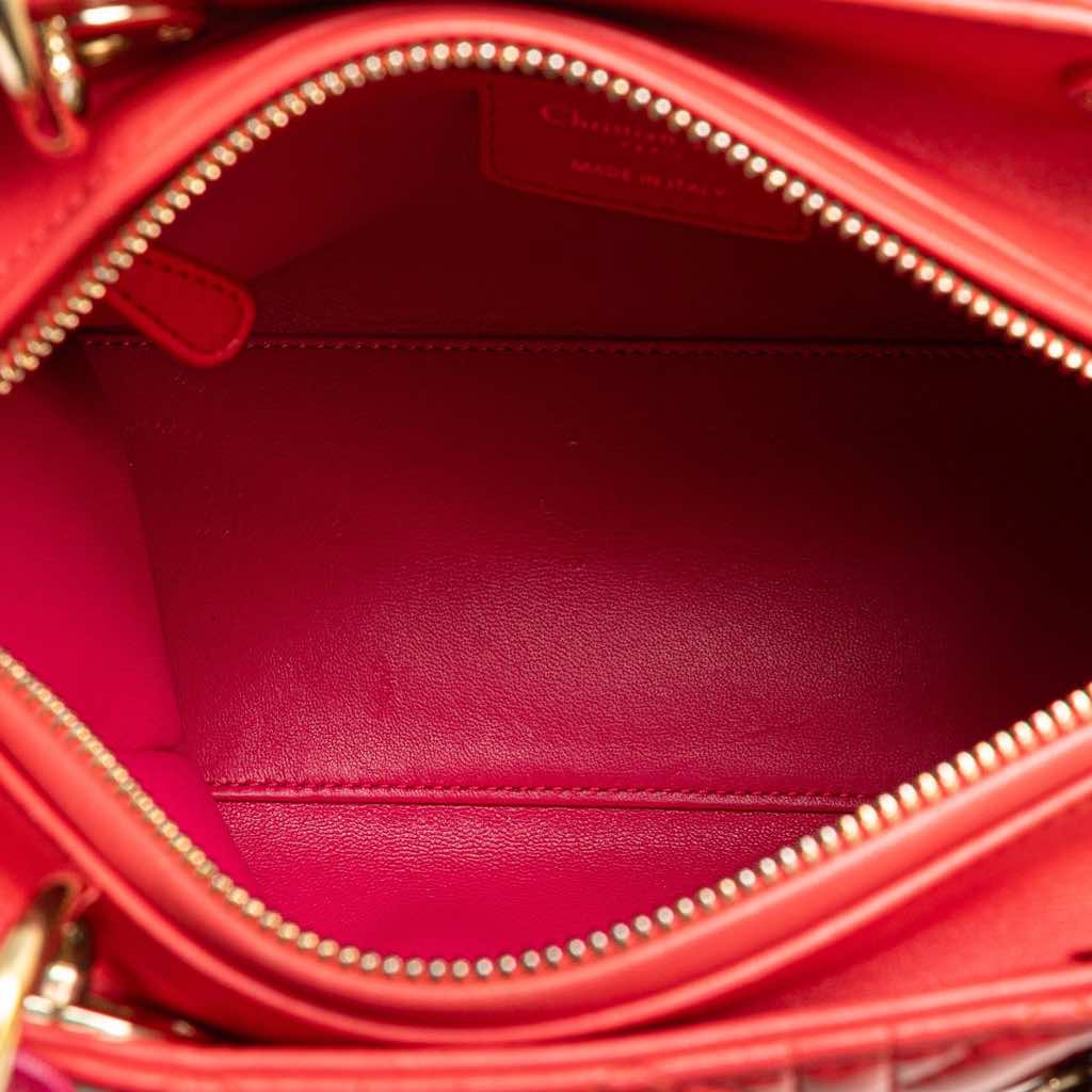 Dior Medium Bicolor Lambskin Cannage Lady Dior - 4