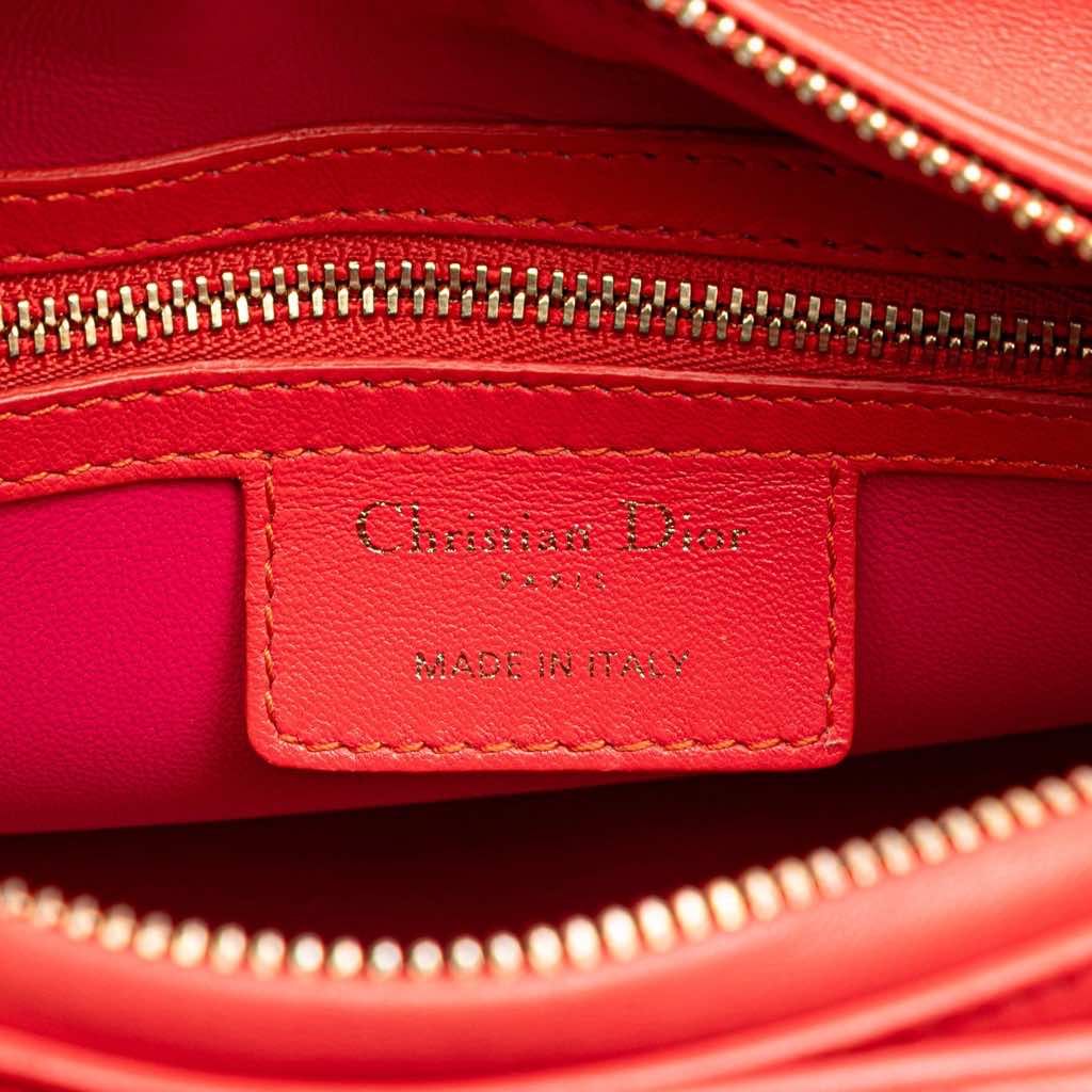 Dior Medium Bicolor Lambskin Cannage Lady Dior - 5