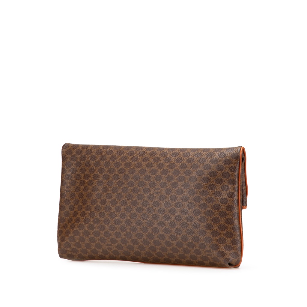Celine Macadam Coated Canvas Clutch - 2