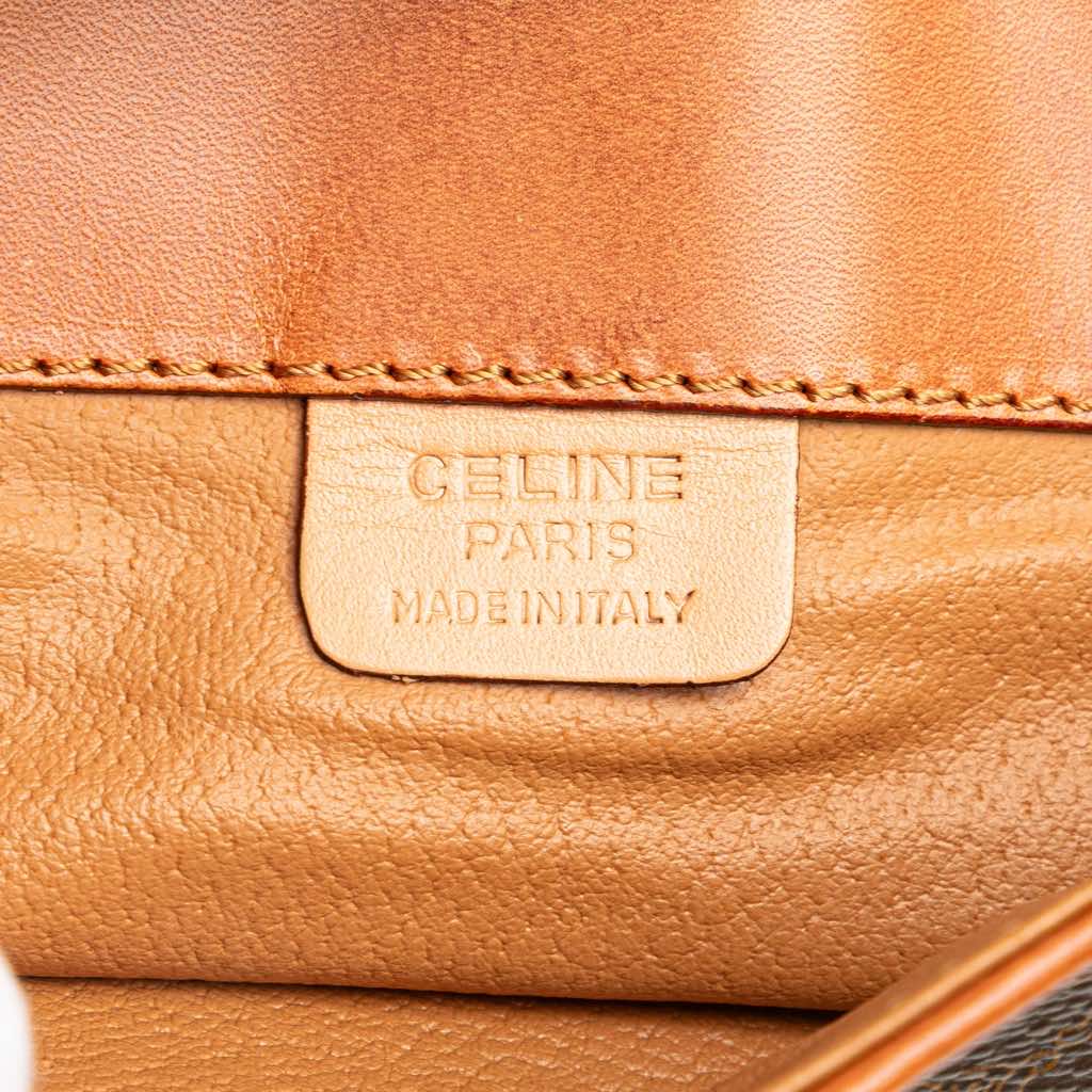 Celine Macadam Coated Canvas Clutch - 5