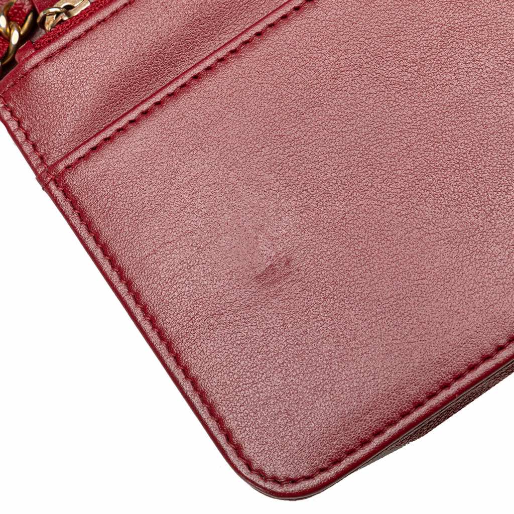 Chanel Quilted Caviar Boy Wallet on Chain - Image 14