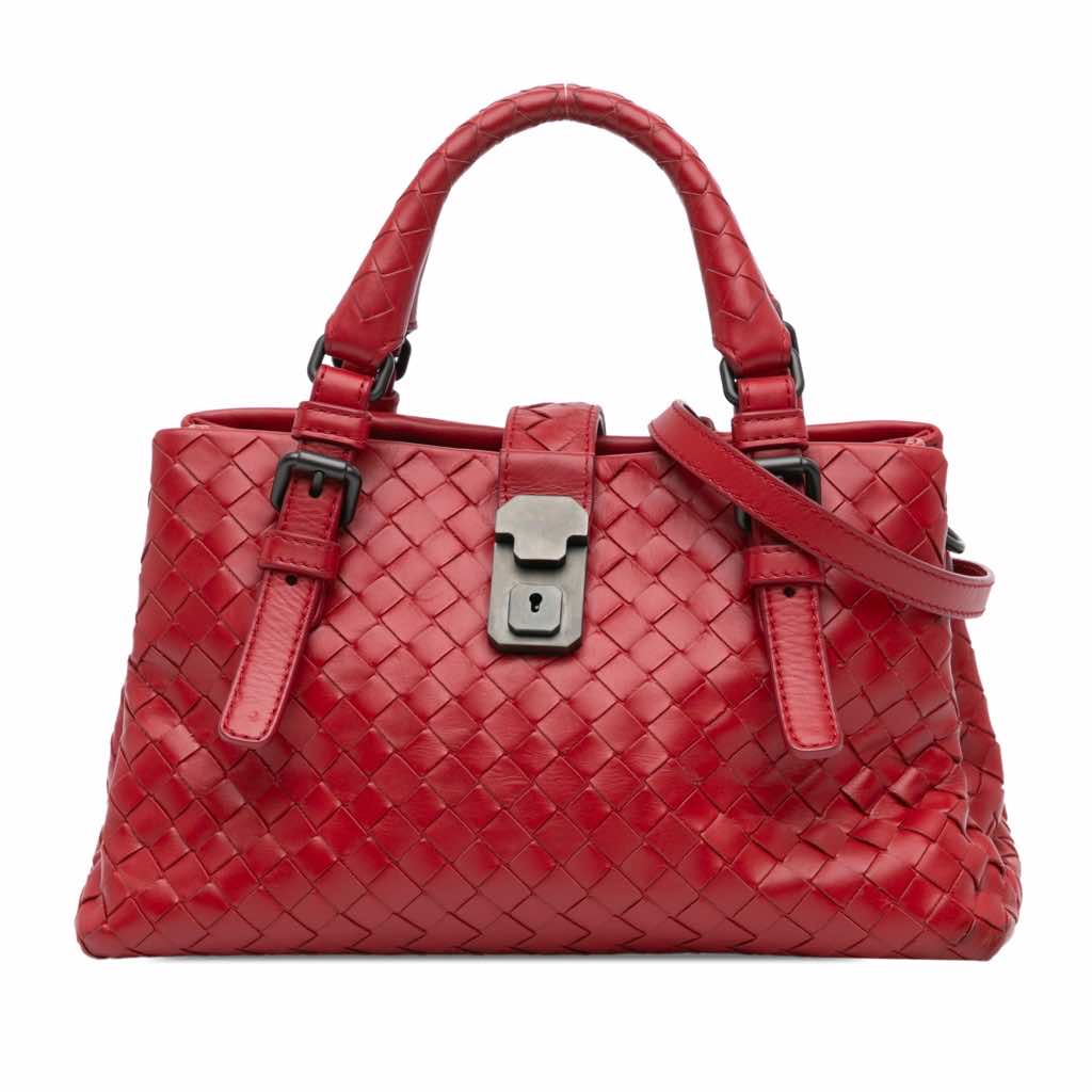 Bottega Veneta Mini Nappa Intrecciato Roma Satchel