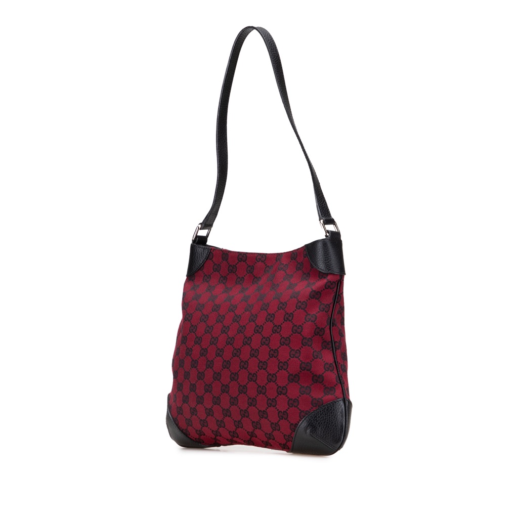 Gucci GG Canvas Shoulder Bag - Back view