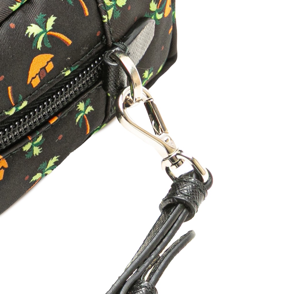Prada Small Tessuto Saint Palm Cosmetic Pouch - Image 14