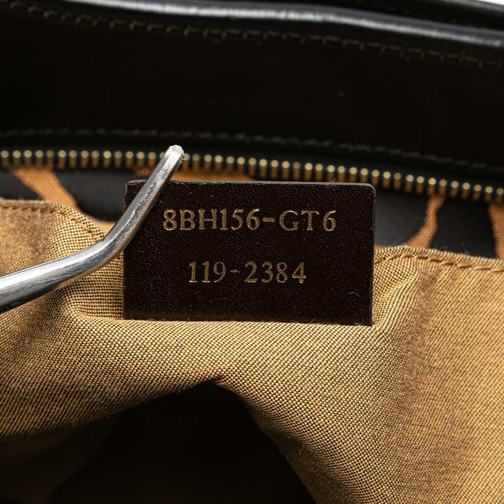 Fendi Leopard Print Chef Canvas Handbag - Detail 2