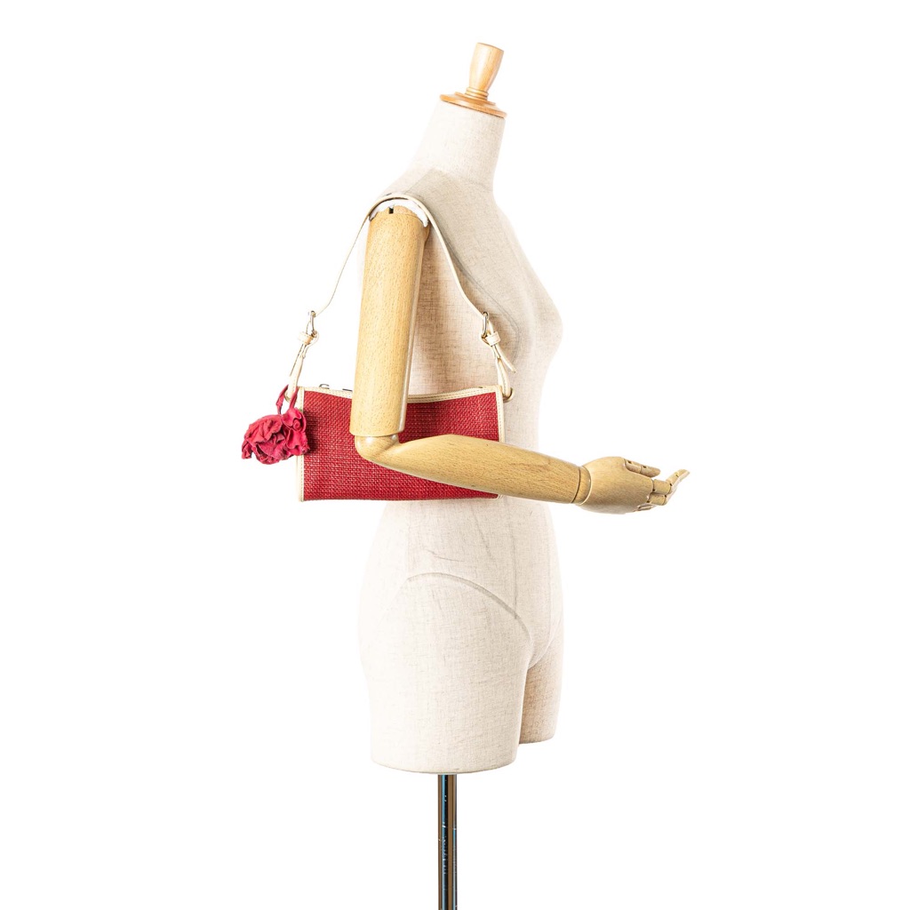 Celine Raffia Shoulder Bag - Image 13