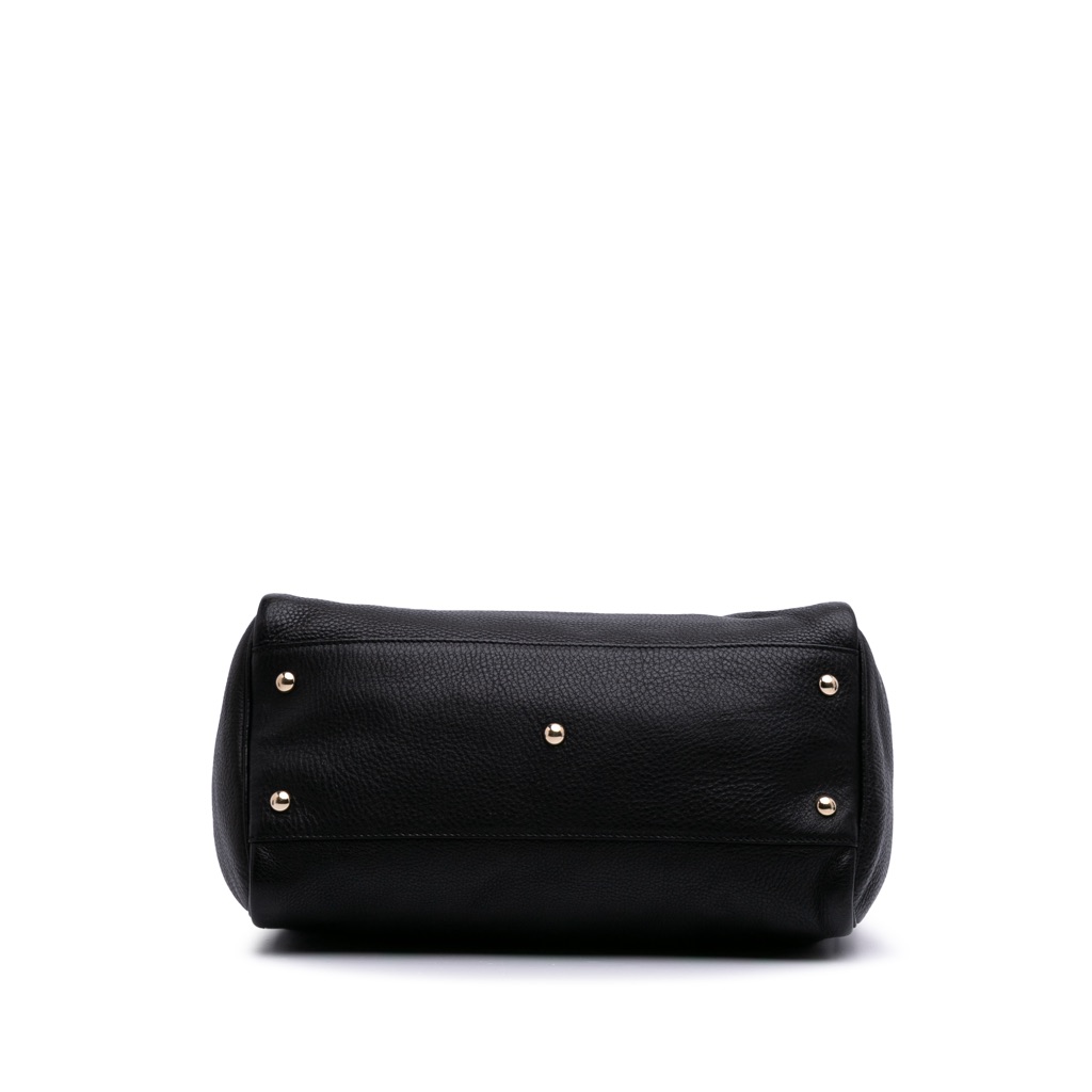 Gucci Medium Calfskin Bamboo Shopper Boston Bag - 3