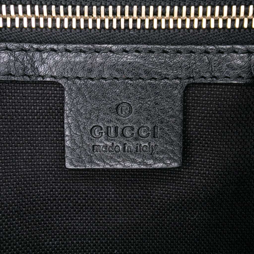 Gucci Medium Calfskin Bamboo Shopper Boston Bag - 5