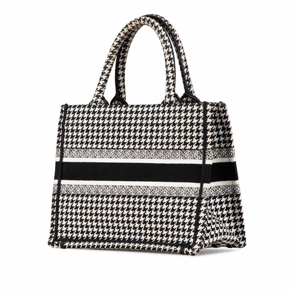 Dior Small Houndstooth Embroidered Book Tote - 2