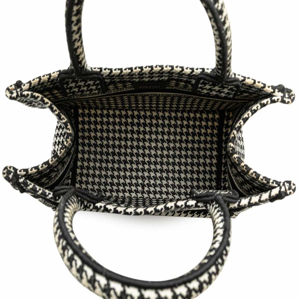 Dior Small Houndstooth Embroidered Book Tote - 4
