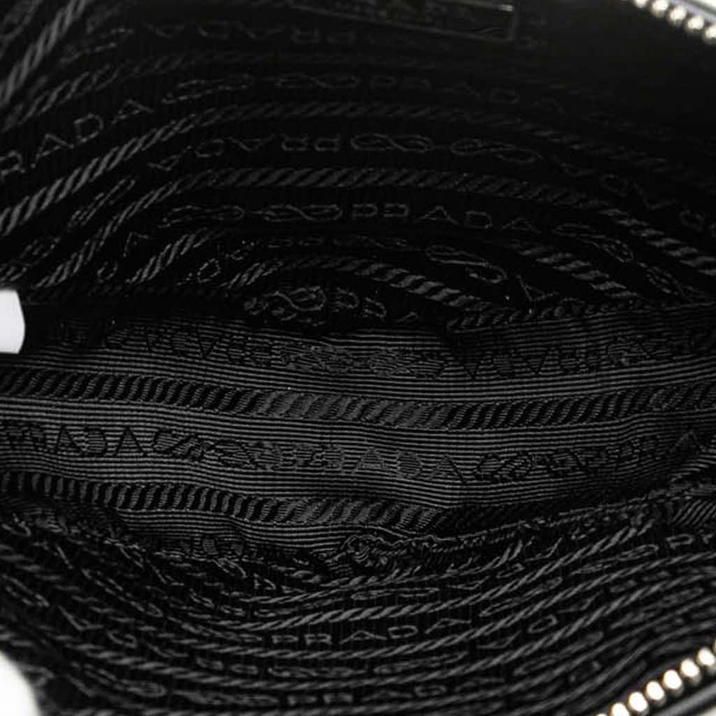 Prada Grace Lux Triangle Logo Embossed Triangle Wristlet Pouch - 4