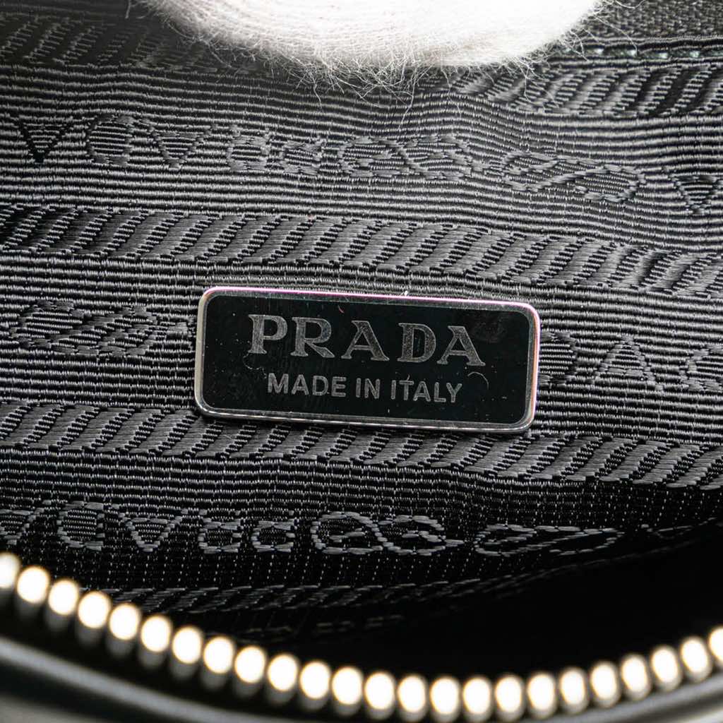 Prada Grace Lux Triangle Logo Embossed Triangle Wristlet Pouch - 5