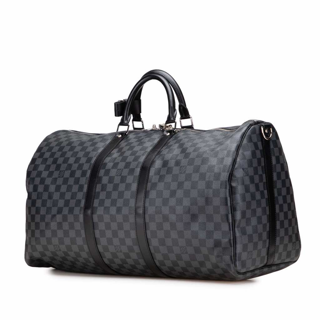 Louis Vuitton Damier Graphite Keepall Bandouliere 55 - Back view