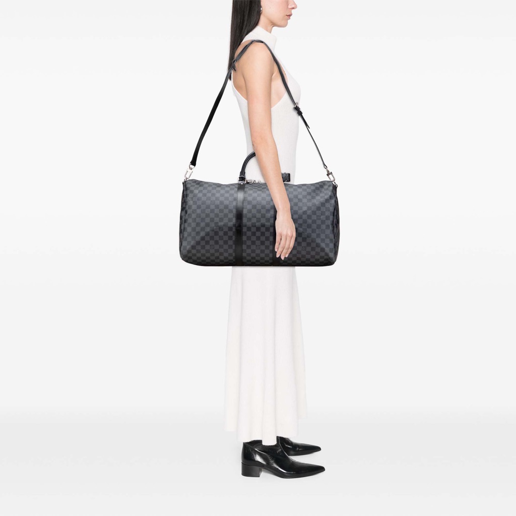 Louis Vuitton Damier Graphite Keepall Bandouliere 55 - Image 13
