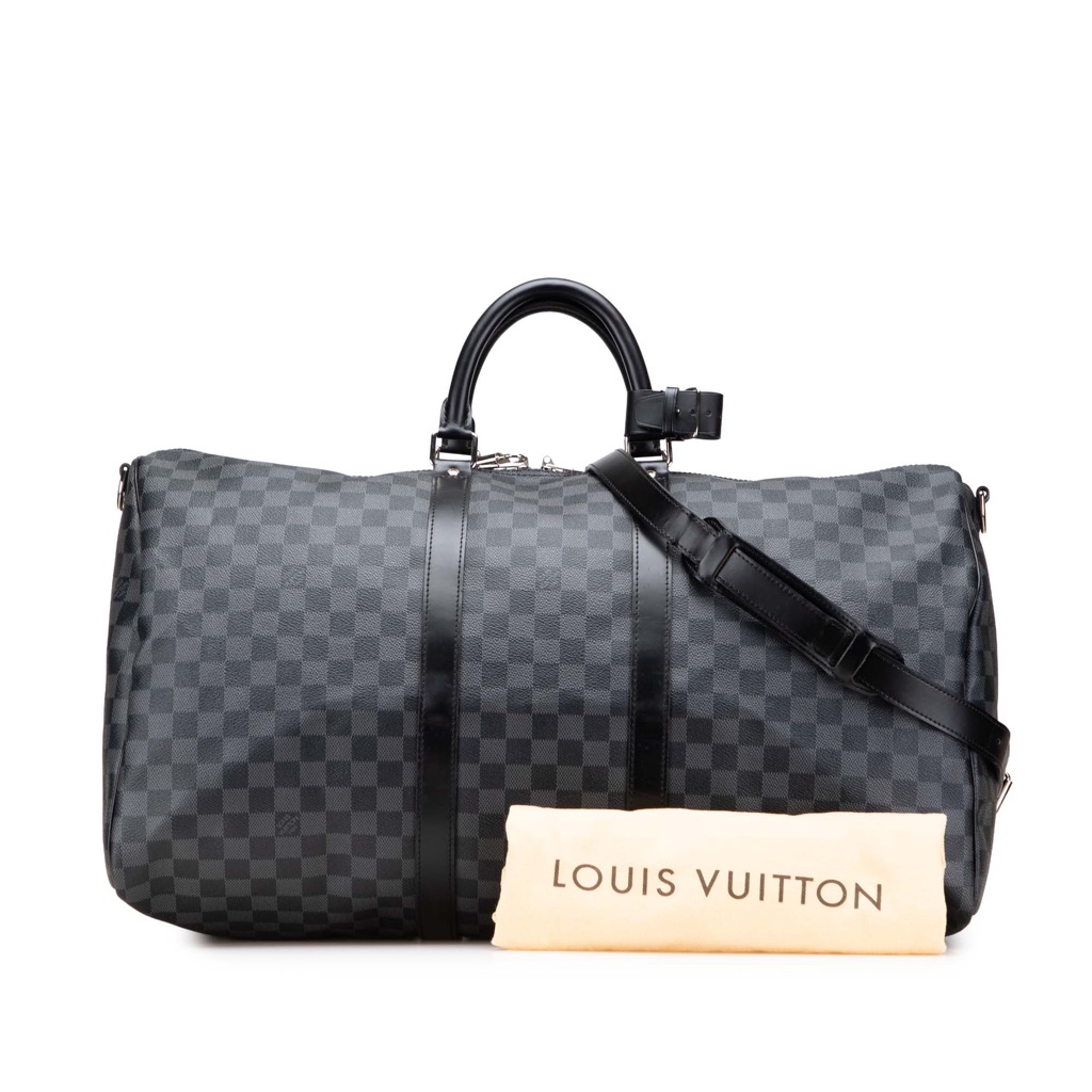 Louis Vuitton Damier Graphite Keepall Bandouliere 55 - Image 14