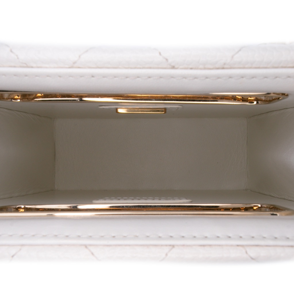 Chanel Mini Quilted Caviar Cut Out Evening Tote - 4