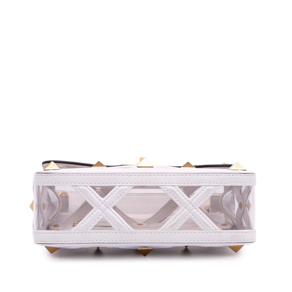 Valentino Medium PVC Roman Stud Satchel - 3