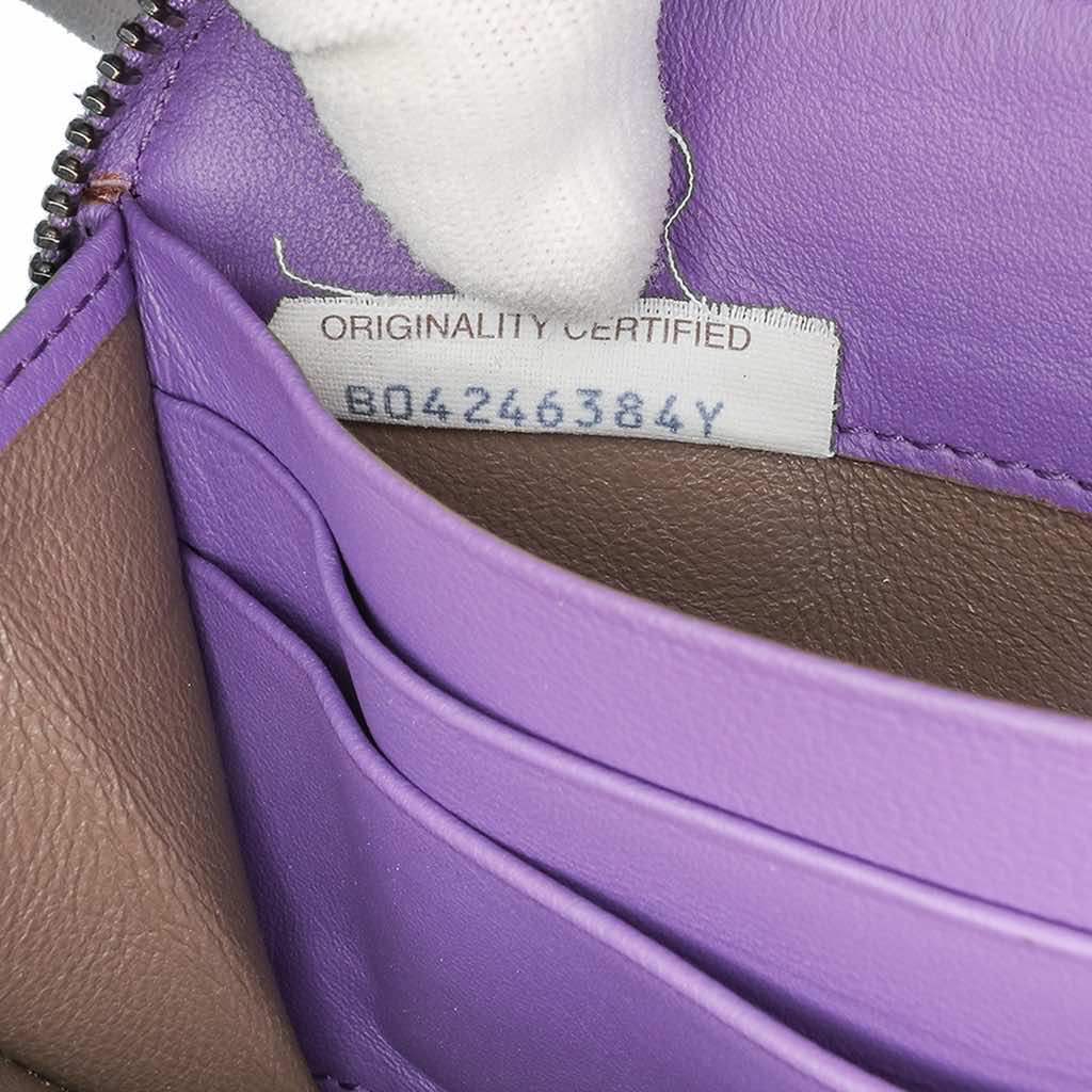 Bottega Veneta Leather Intrecciato Zip Around Wallet - 5