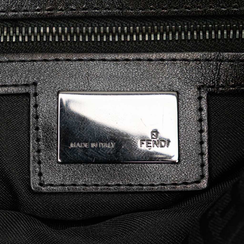 Fendi Zucchino Canvas Double Flap Mamma - 5