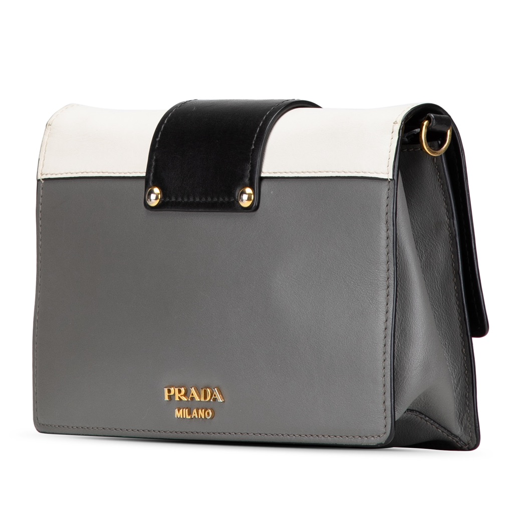 Prada Tricolor City Calf Ribbon Bag - 2