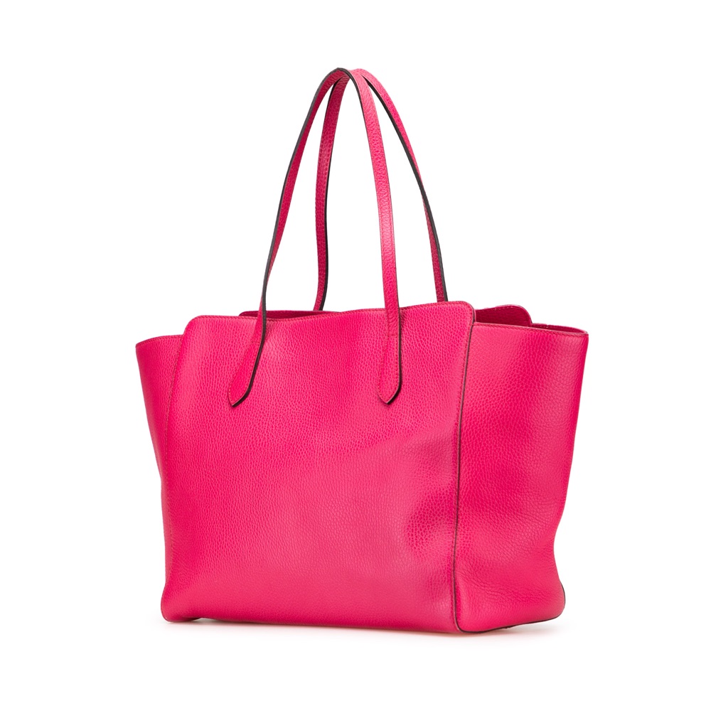 Gucci Medium Leather Swing Tote - Back view