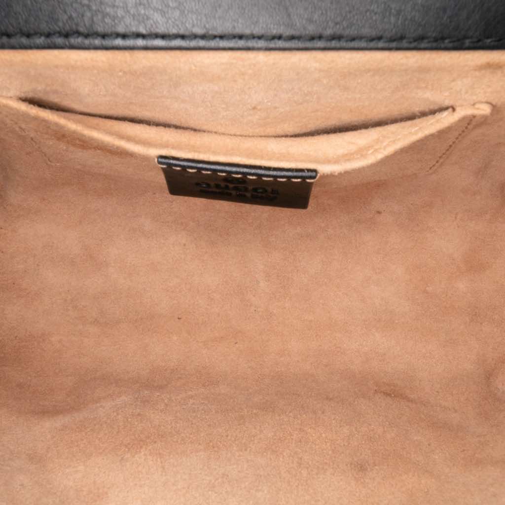 Gucci Small Pearl Studded Leather Padlock Crossbody - 4