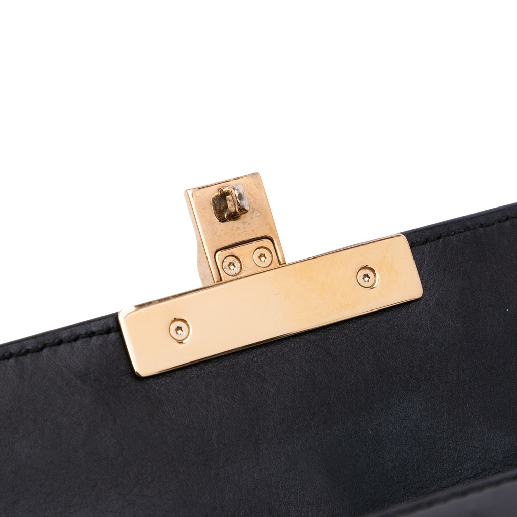 Gucci Small Pearl Studded Leather Padlock Crossbody - Image 12