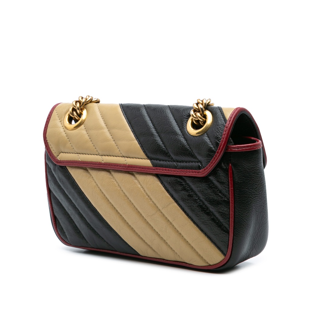 Gucci Mini GG Marmont Matelasse Leather Torchon Flap Crossbody - 2