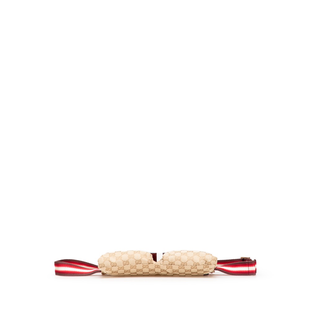 Gucci GG Canvas Web Double Pocket Belt Bag - 3