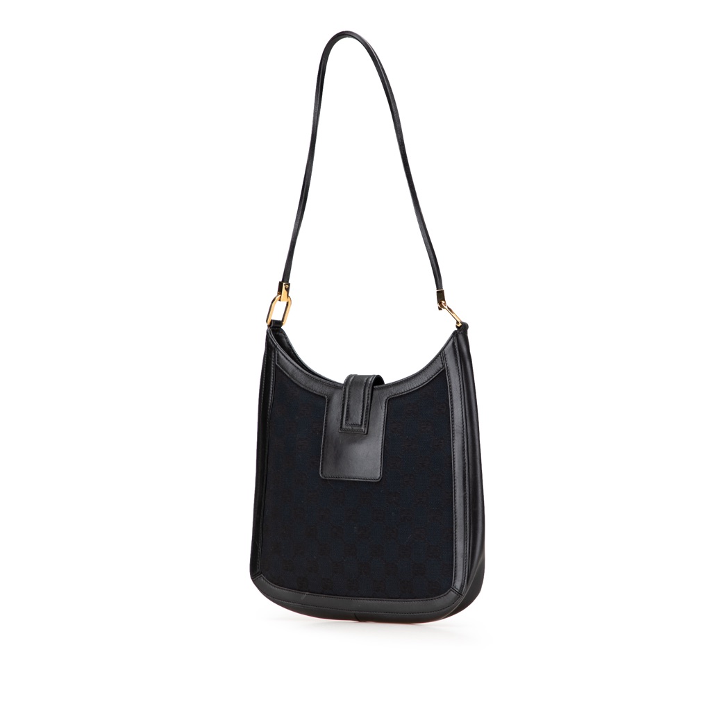 Gucci GG Canvas Shoulder Bag - Back view