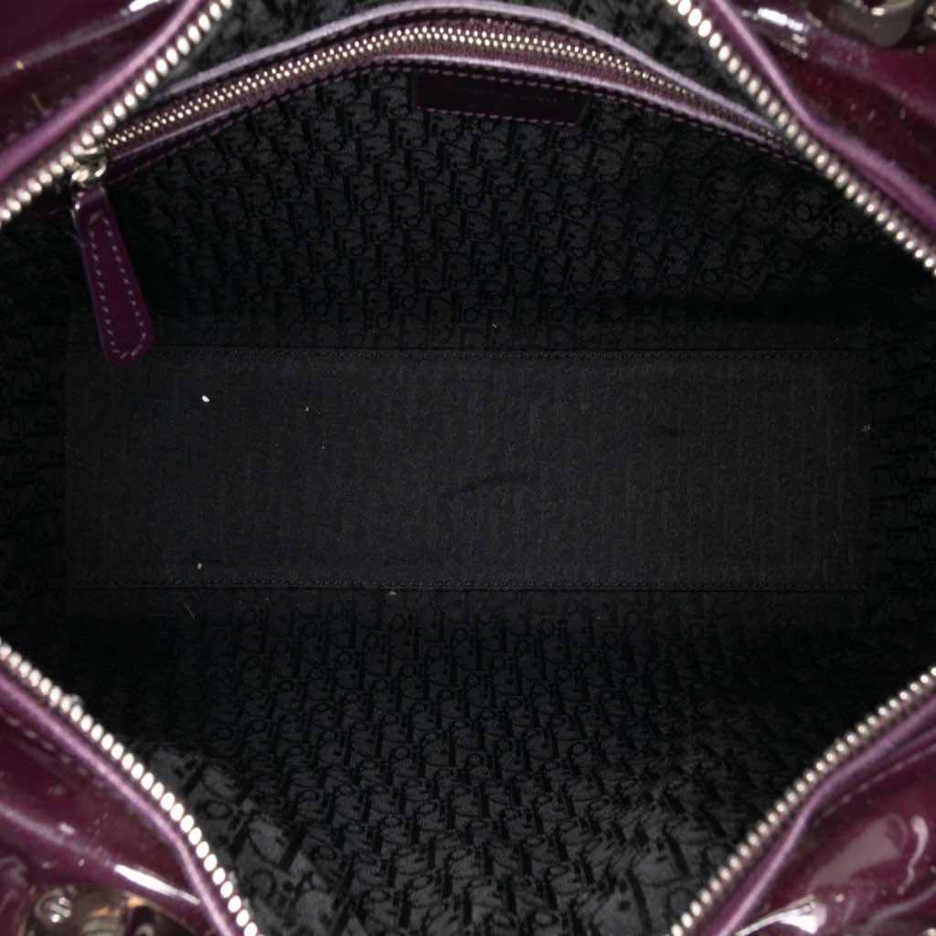 Dior Large Patent Cannage Lady Dior - 4