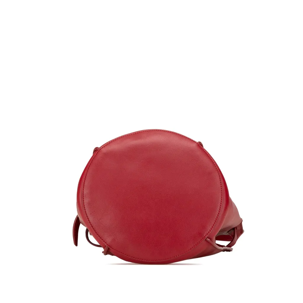 Celine Leather Big Bag Bucket Crossbody Red Leather Very good - Inside View