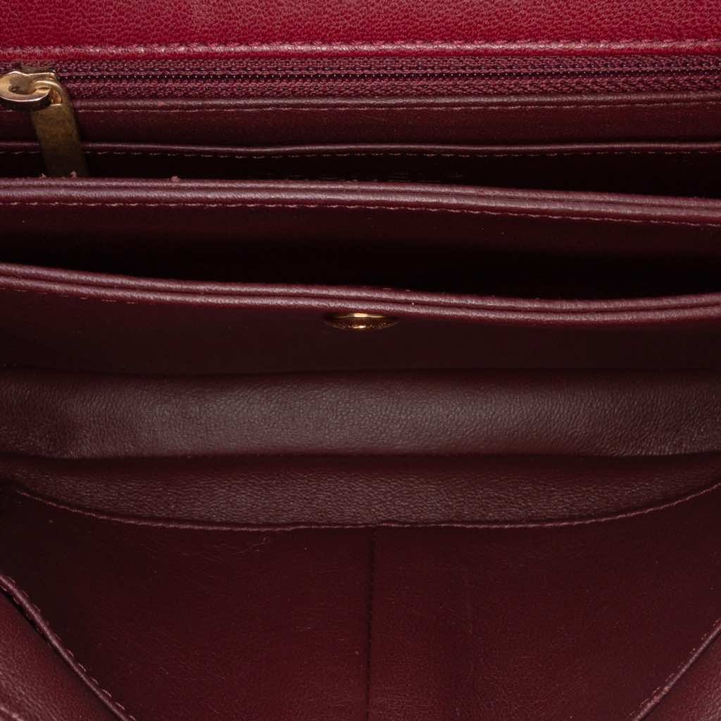 Chanel Diagonal Quilted Lambskin CC Signature Flap - 4