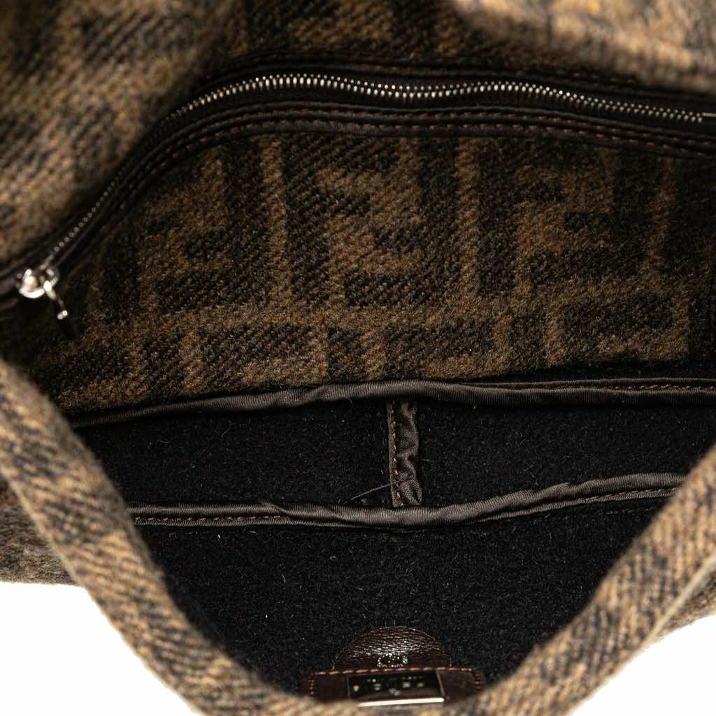 Fendi Mini Zucca Wool Baguette - 4
