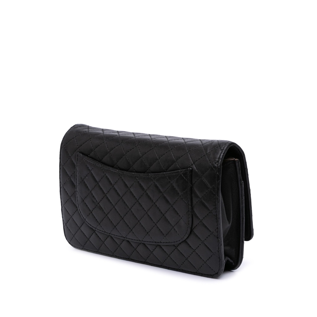 Chanel CC Quilted Lambskin Wallet On Chain - Back view