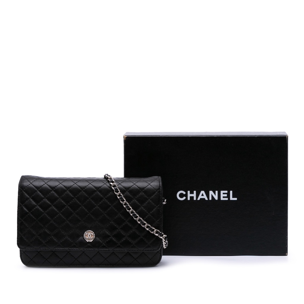 Chanel CC Quilted Lambskin Wallet On Chain - Image 11