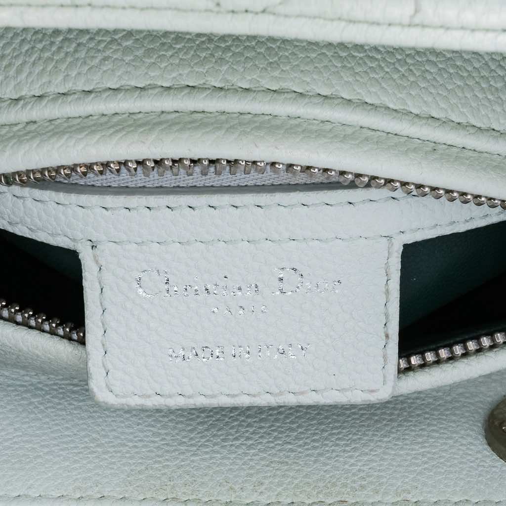 Dior Medium Calfskin Cannage Lady Dior - Side view