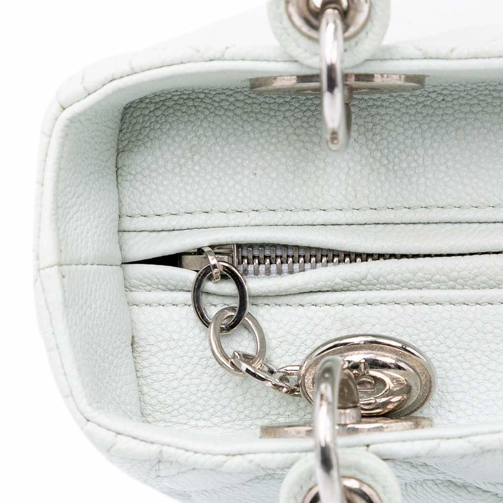 Dior Medium Calfskin Cannage Lady Dior - Image 10