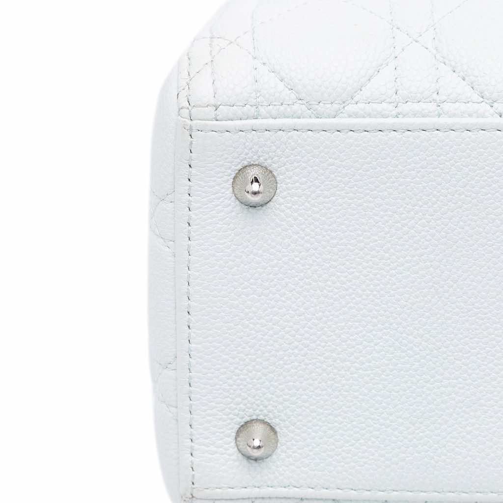 Dior Medium Calfskin Cannage Lady Dior - Image 11