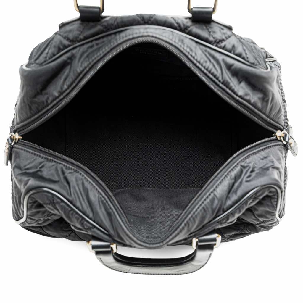 Chanel Paris New York Quilted Nylon Duffle Handbag - 4