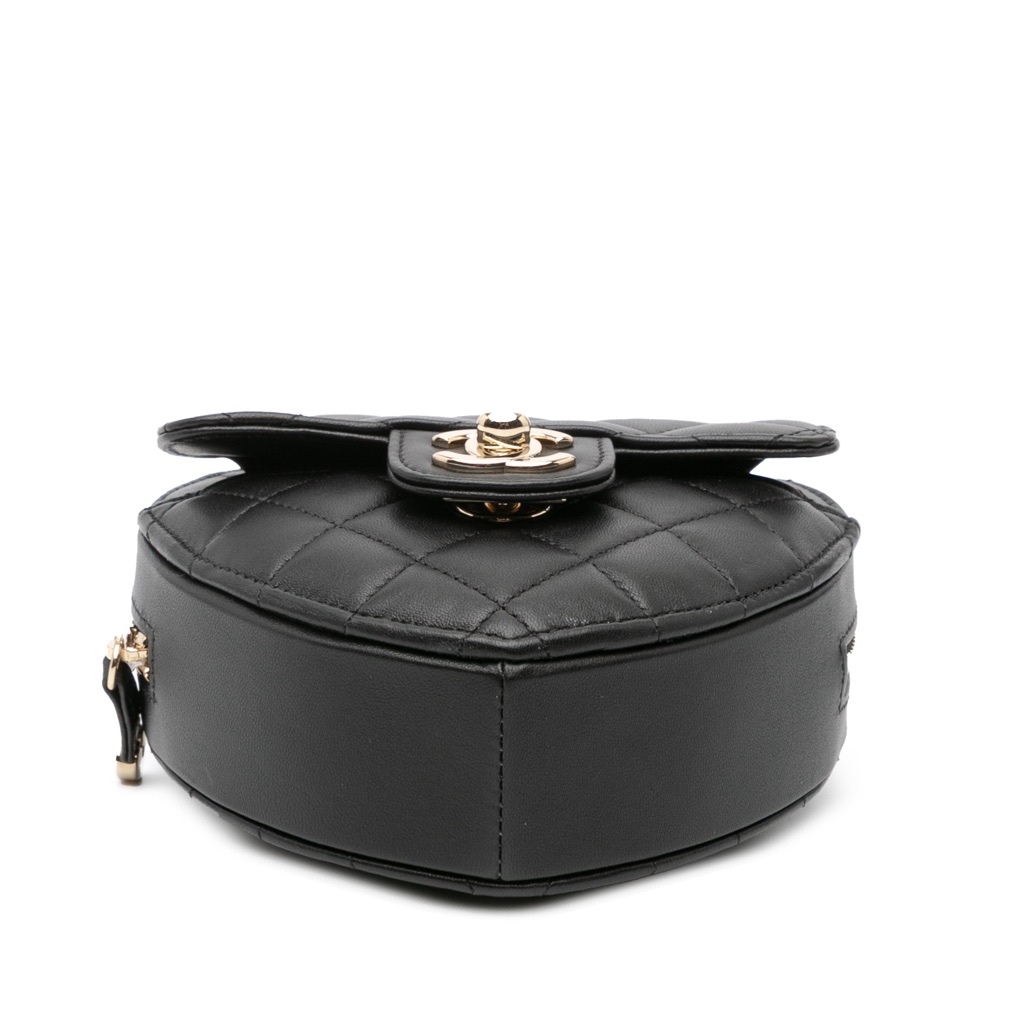 Chanel Mini Lambskin CC in Love Heart Crossbody - 3
